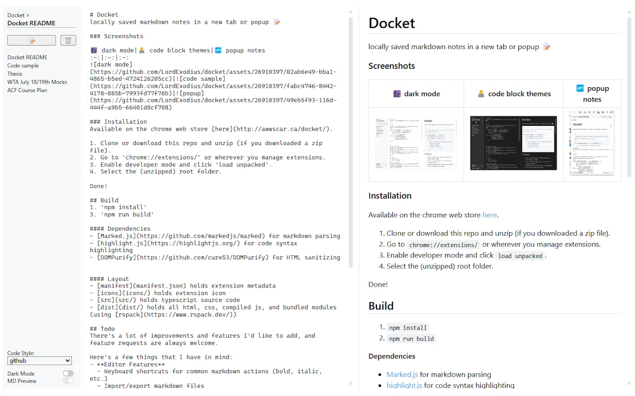docket